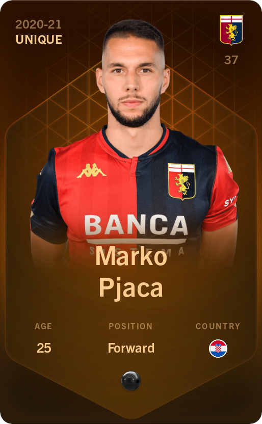 Sorare - Sorare Official - Marko Pjaca 2020-21 • Unique - NFT # 71351013213713726279564253081361971796189614697884168587524458755254807956193