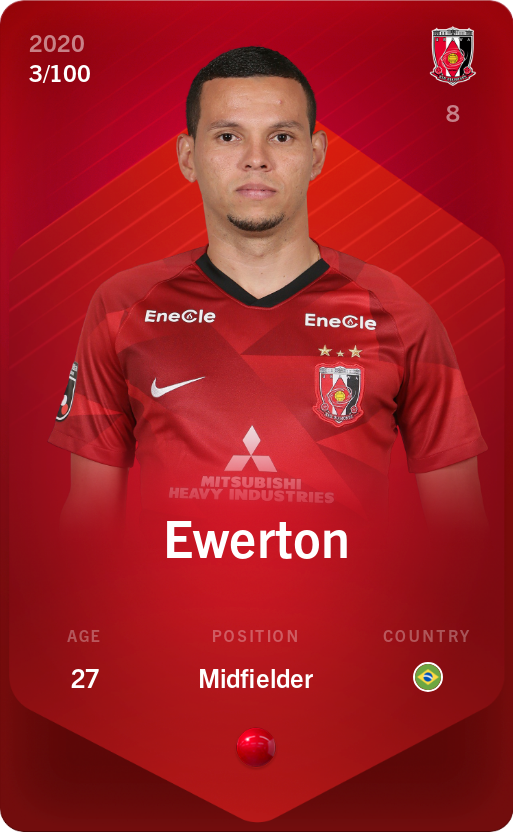 Sorare - Sorare Official - Ewerton 2020-21 • Rare 3/100 - NFT # 81424261699640601596476938131380926391840959979988687288940459691151429637515