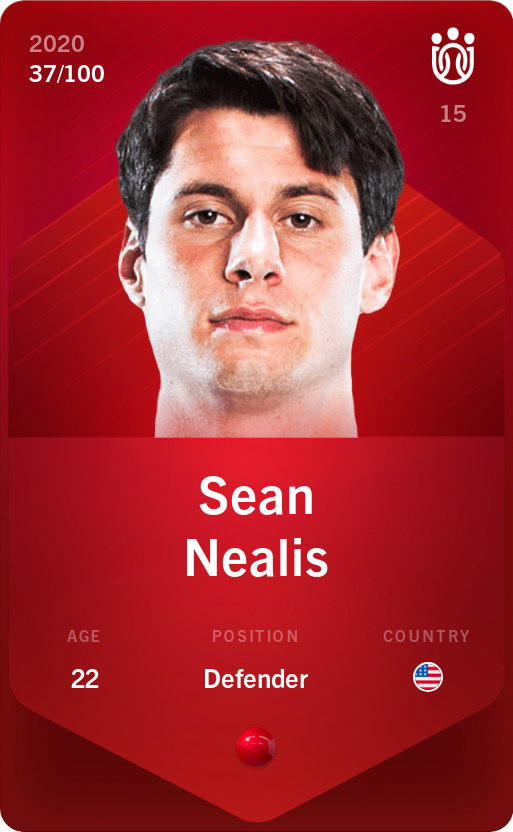 Sorare - Sorare Official - Sean Nealis 2020-21 • Rare 37/100 - NFT # 10919225422832548715161659929383066235244413904531762417905435633643540216349