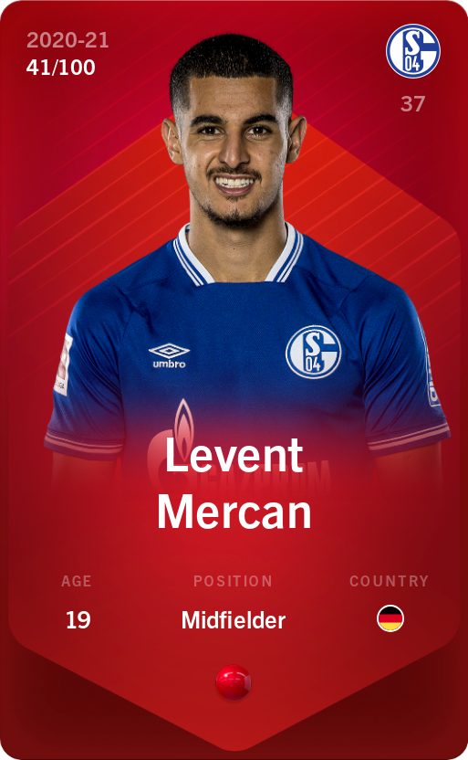 Sorare - Sorare Official - Levent Mercan 2020-21 • Rare 41/100 - NFT # 26317434464864455285709140777582772462941157889510000174106548408676137850066