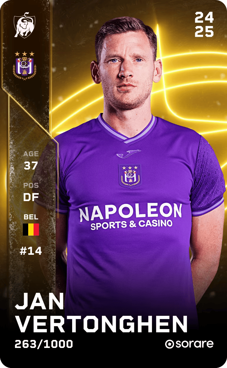 Jan Vertonghen 2024-25 • Limited 263/1000
