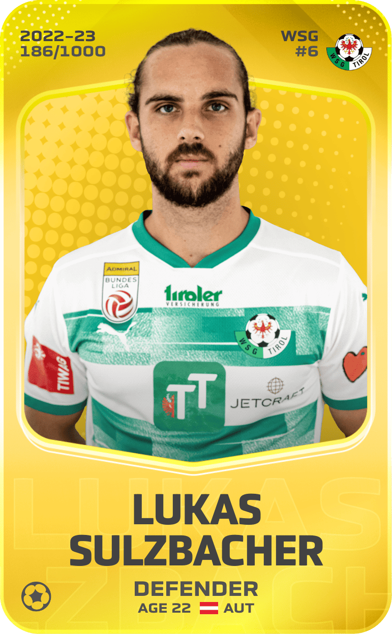 Lukas Sulzbacher 2022-23 • Limited 186/1000