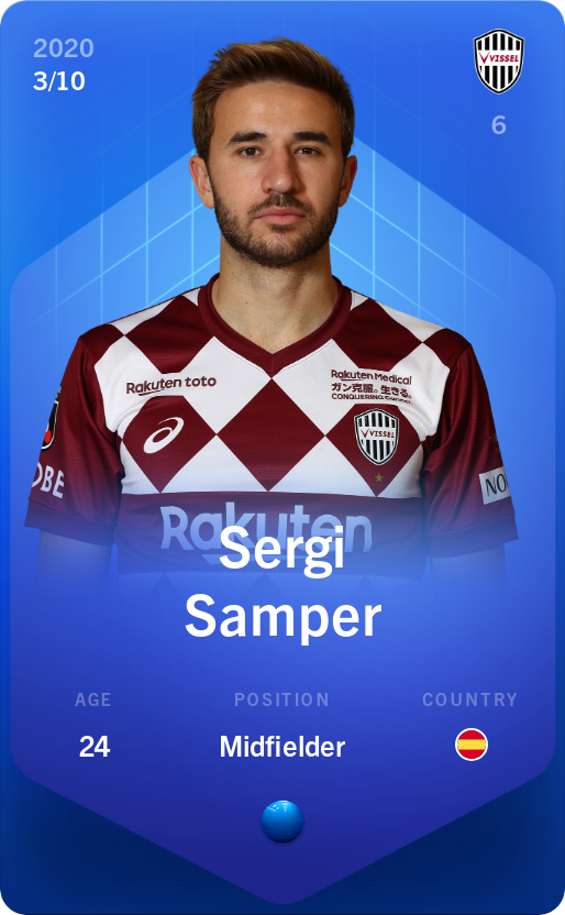 Sorare - Sorare Official - Sergi Samper 2020-21 • Super Rare 3/10 - NFT # 45850995688161843528401129388784855975538873572218265756422754704050050892209