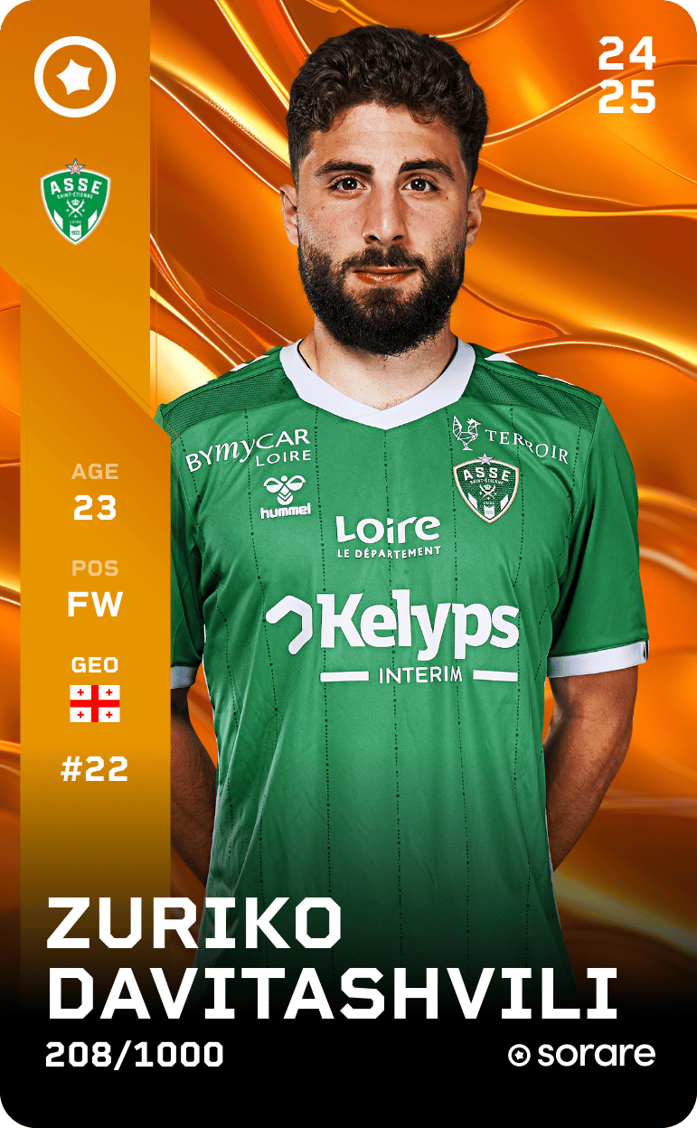 Zuriko Davitashvili 2024-25 • Limited 208/1000