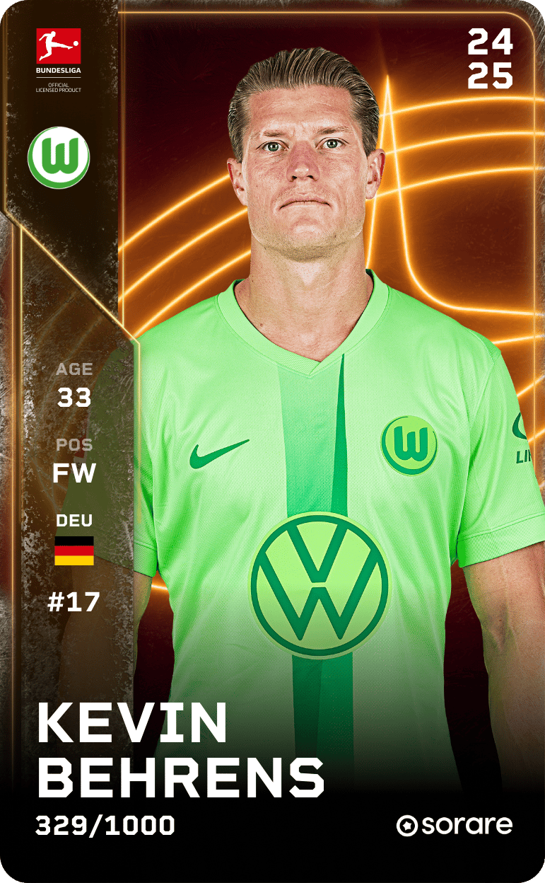 Kevin Behrens 2024-25 • Limited 329/1000