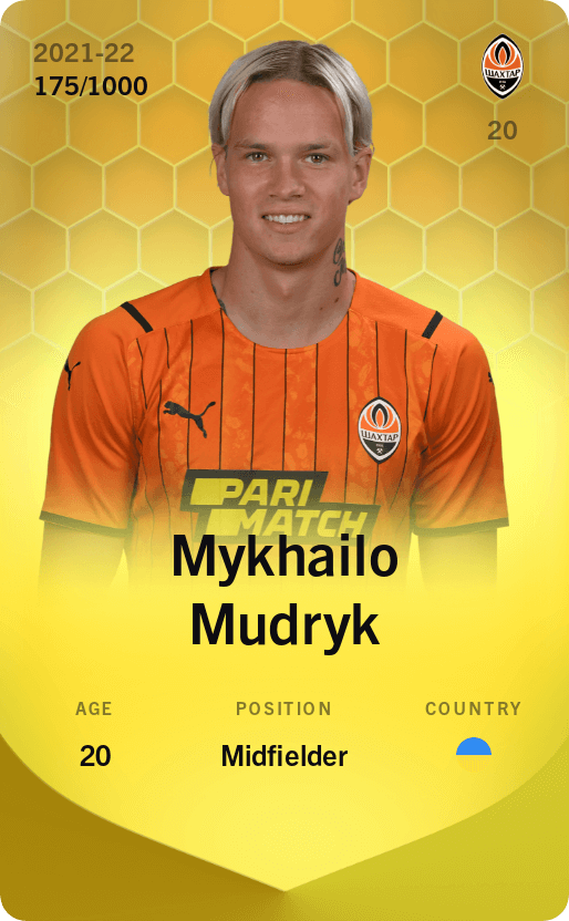 Mykhailo Mudryk 2021-22 • Limited 175/1000