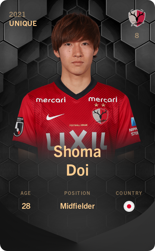 Sorare - Sorare Official - Shoma Doi 2021-22 • Unique - NFT # 103810682563708969825243352421917075573834544709600609808887253440100802863747