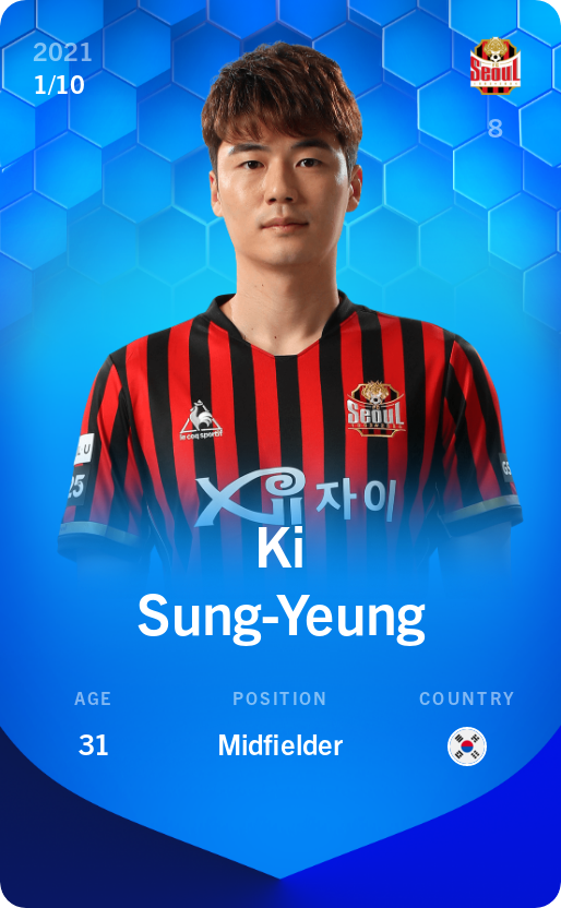 Sorare - Sorare Official - Ki Sung-Yeung 2021-22 • Super Rare 1/10 - NFT # 88413600385826544383832681184986556595953521721211679570374603967871795451399