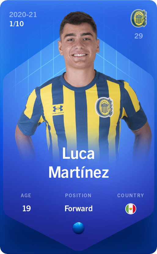 Sorare - Sorare Official - Luca Martínez 2020-21 • Super Rare 1/10 - NFT # 99356091207273190339215267587016210475225307959111630432336025530151426214009