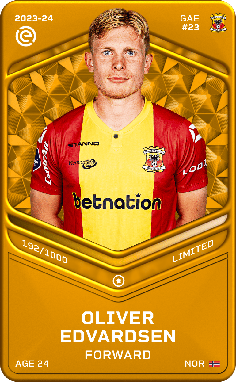 Oliver Edvardsen 2023-24 • Limited 192/1000
