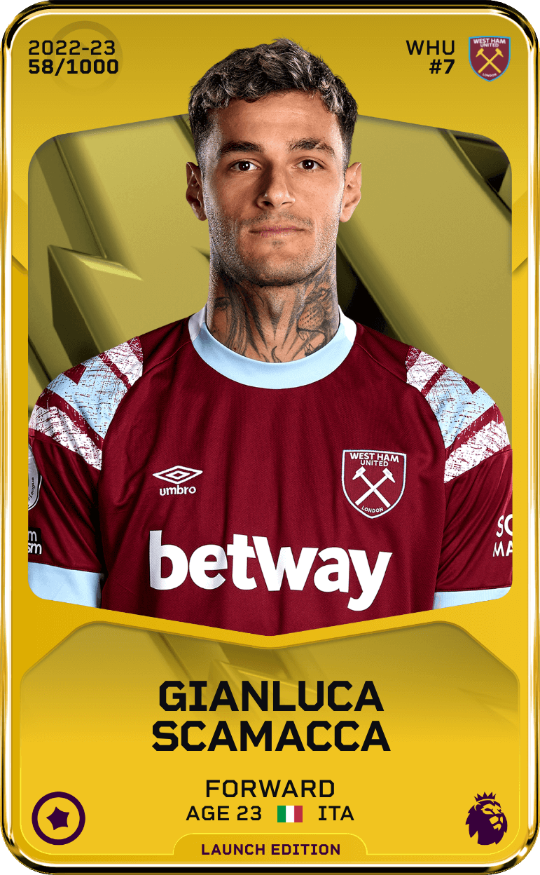 Gianluca Scamacca 2022-23 • Limited 58/1000