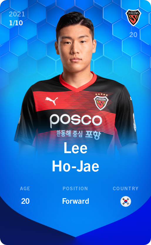 Sorare - Sorare Official - Lee Ho-Jae 2021-22 • Super Rare 1/10 - NFT # 36250551088964545696555759299138390144577551175745330572919470986205259883655