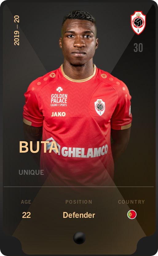 Sorare - Sorare Official - Buta 2019-20 • Unique - NFT # 28281106843649991721586866979944924171291795527633781641793120985101787439786