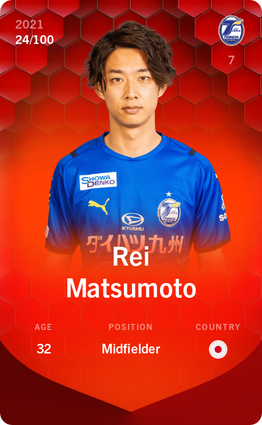 Sorare - Sorare Official - Rei Matsumoto 2021-22 • Rare 24/100 - NFT # 32428540852557163926349863031959289632088447707218753654432848202438874164057