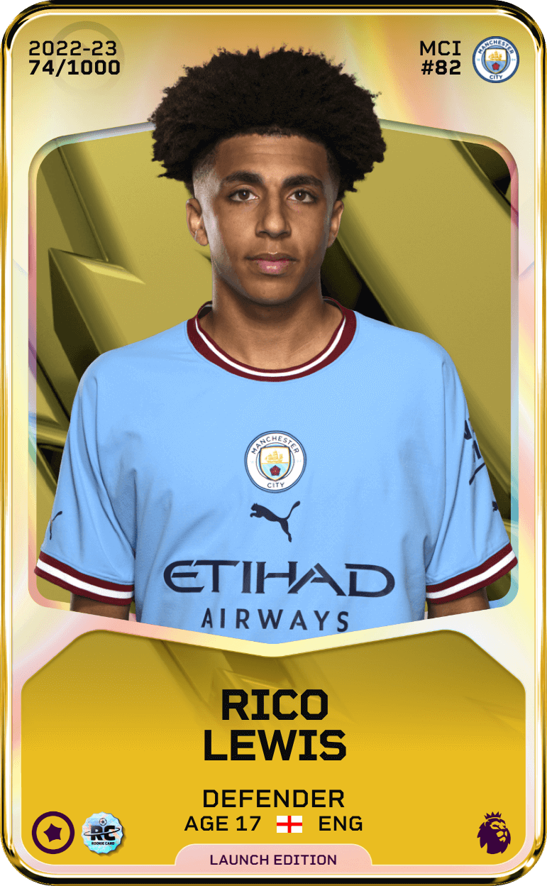 Rico Lewis 2022-23 • Limited 74/1000