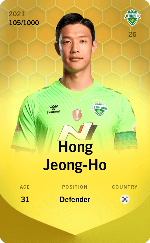 Hong Jeong-Ho 2021-22 • Limited 105/1000