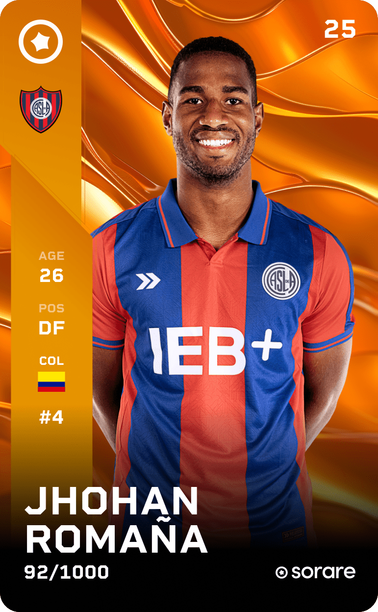 Jhohan Romaña 2025-26 • Limited 92/1000