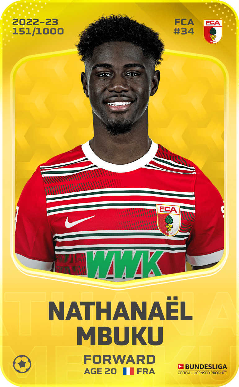 Nathanaël Mbuku 2022-23 • Limited 151/1000