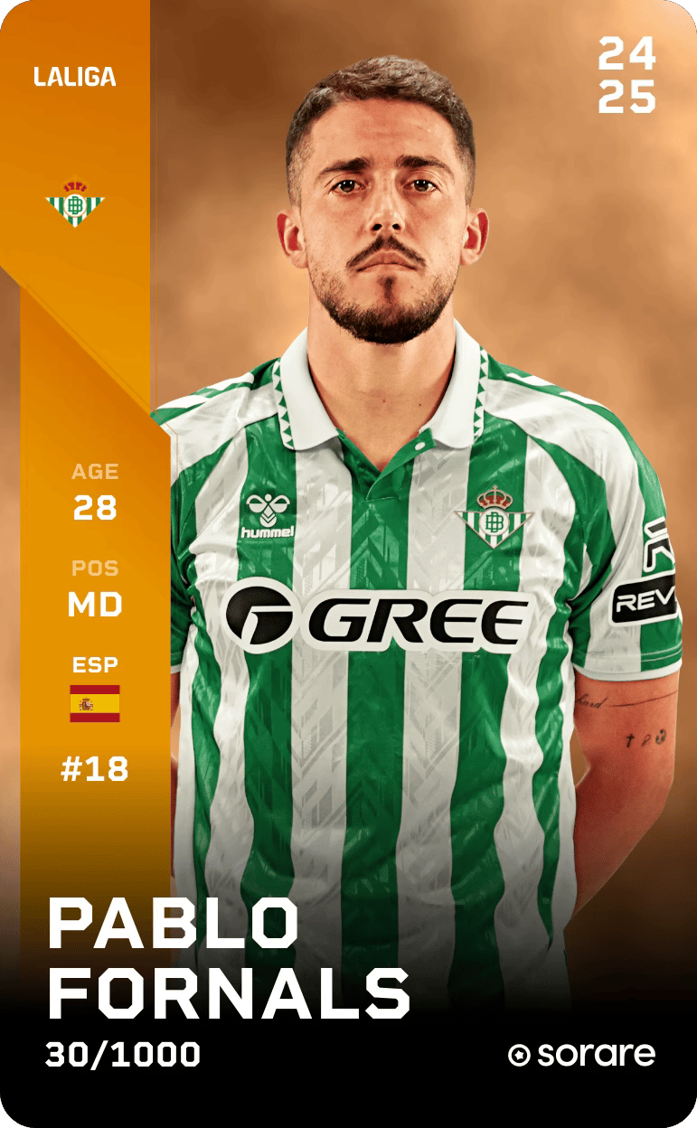 Pablo Fornals 2024-25 • Limited 30/1000