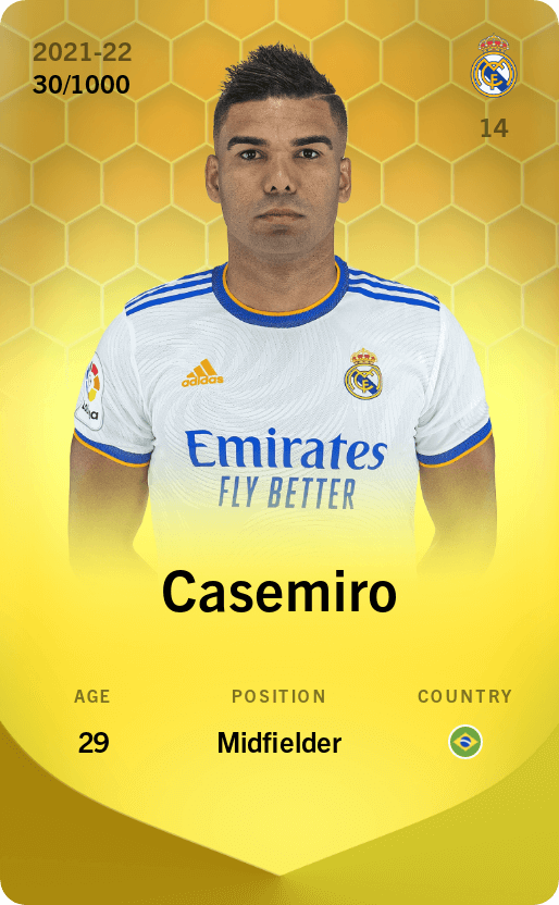 Casemiro 2021-22 • Limited 30/1000