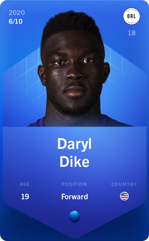 Sorare - Sorare Official - Daryl Dike 2020-21 • Super Rare 6/10 - NFT # 100104823836073771344855107801082858549466219326882727217581706580060717377231
