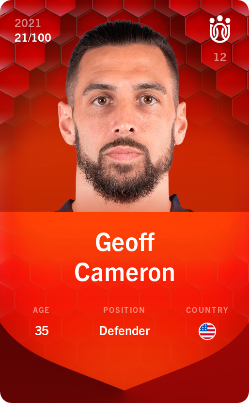 Sorare - Sorare Official - Geoff Cameron 2021-22 • Rare 21/100 - NFT # 37933662404013944365235905741636428062020521542737576773012016009040354698185
