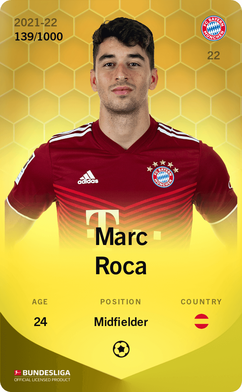 Marc Roca 2021-22 • Limited 139/1000