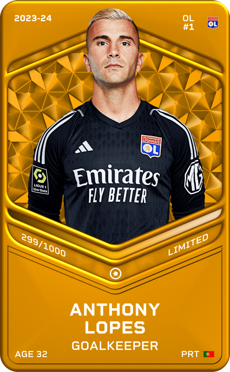 Anthony Lopes 2023-24 • Limited 299/1000