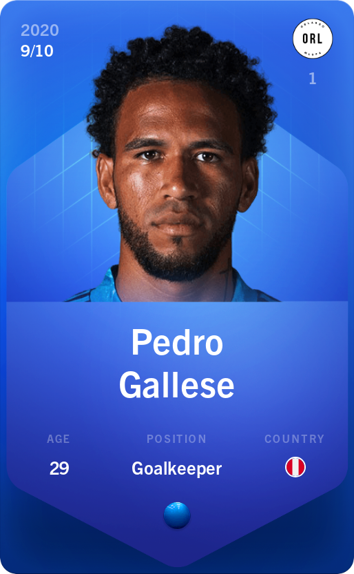 Sorare - Sorare Official - Pedro Gallese 2020-21 • Super Rare 9/10 - NFT # 22928097287804448875713832635952684741708589404296980463864607708551237852461
