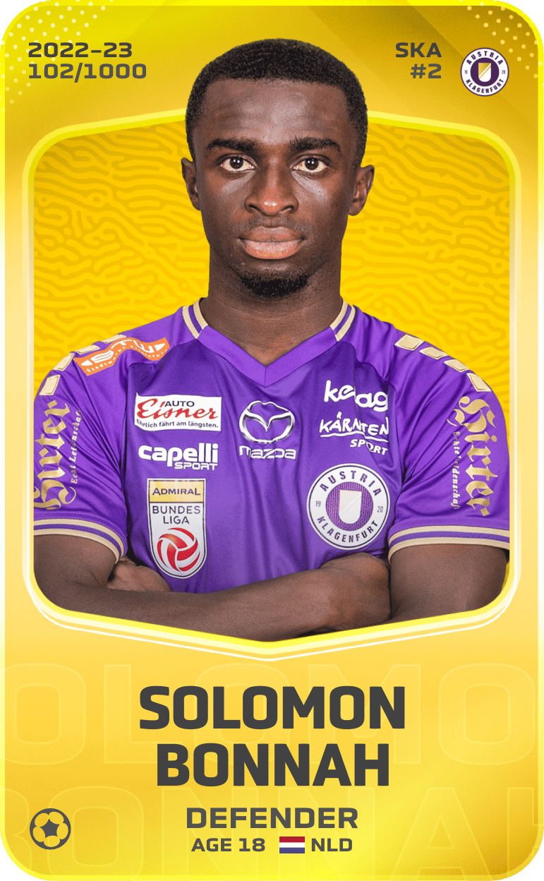 Solomon Bonnah 2022-23 • Limited 102/1000