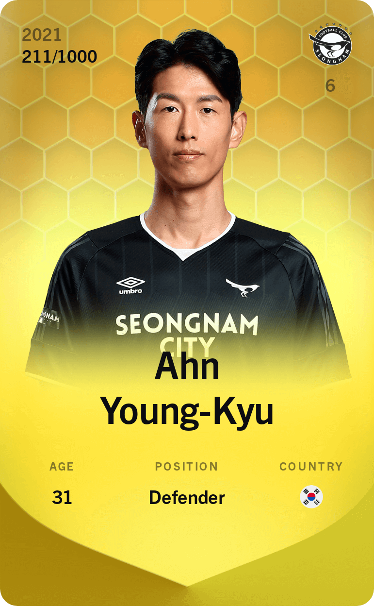 Ahn Young-Kyu 2021-22 • Limited 211/1000