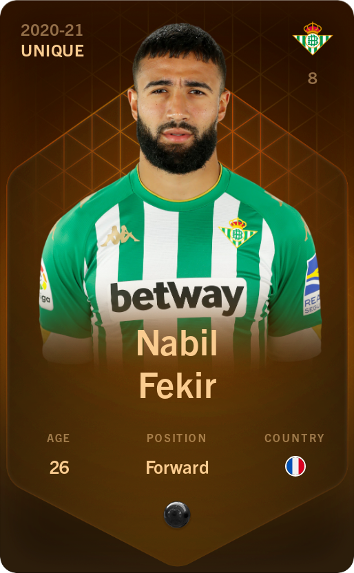 Sorare - Sorare Official - Nabil Fekir 2020-21 • Unique - NFT # 58906628713416502512669748674282603869653970196092693314398851162057133484951