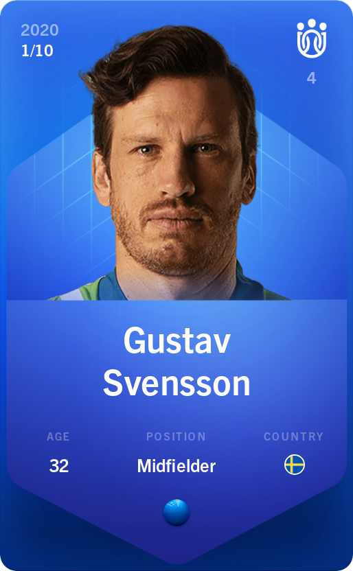 Sorare - Sorare Official - Gustav Svensson 2020-21 • Super Rare 1/10 - NFT # 8739410768427081062886770169683007949878354507477198254266184012156050117800