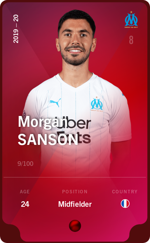 Sorare - Sorare Official - Morgan Sanson 2019-20 • Rare 9/100 - NFT # 103006385710732788576301116533226550227092255843470811239154163466441211873999