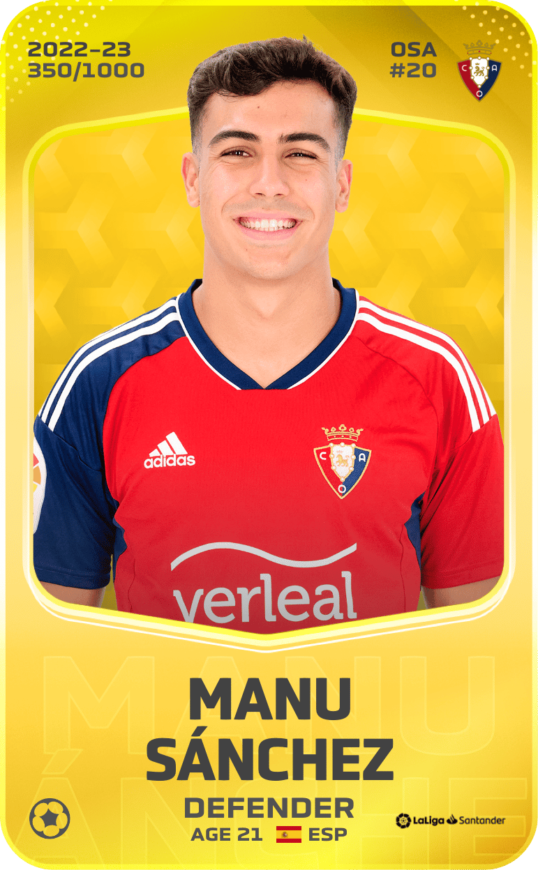 Manu Sánchez 2022-23 • Limited 350/1000