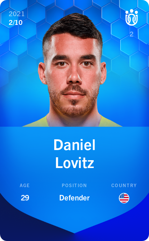 Sorare - Sorare Official - Daniel Lovitz 2021-22 • Super Rare 2/10 - NFT # 21762156566929461139687913138650211978459726504981233842574622141589046063076