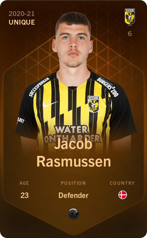 Sorare - Sorare Official - Jacob Rasmussen 2020-21 • Unique - NFT # 108356704364906483223302358988104541348822717728230132278558520228671756873250