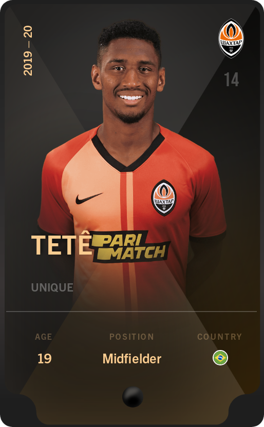 Sorare - Sorare Official - Tetê 2019-20 • Unique - NFT # 22453481831987393381856396110794556869619910763299752811116080368052995470001