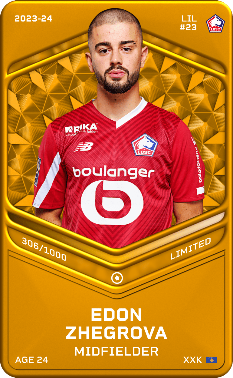 Edon Zhegrova 2023-24 • Limited 306/1000