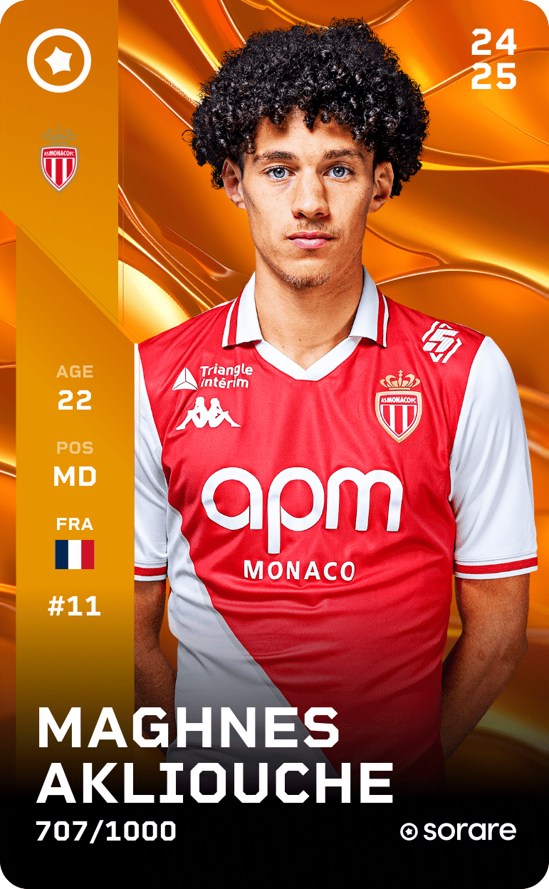 Maghnes Akliouche 2024-25 • Limited 707/1000
