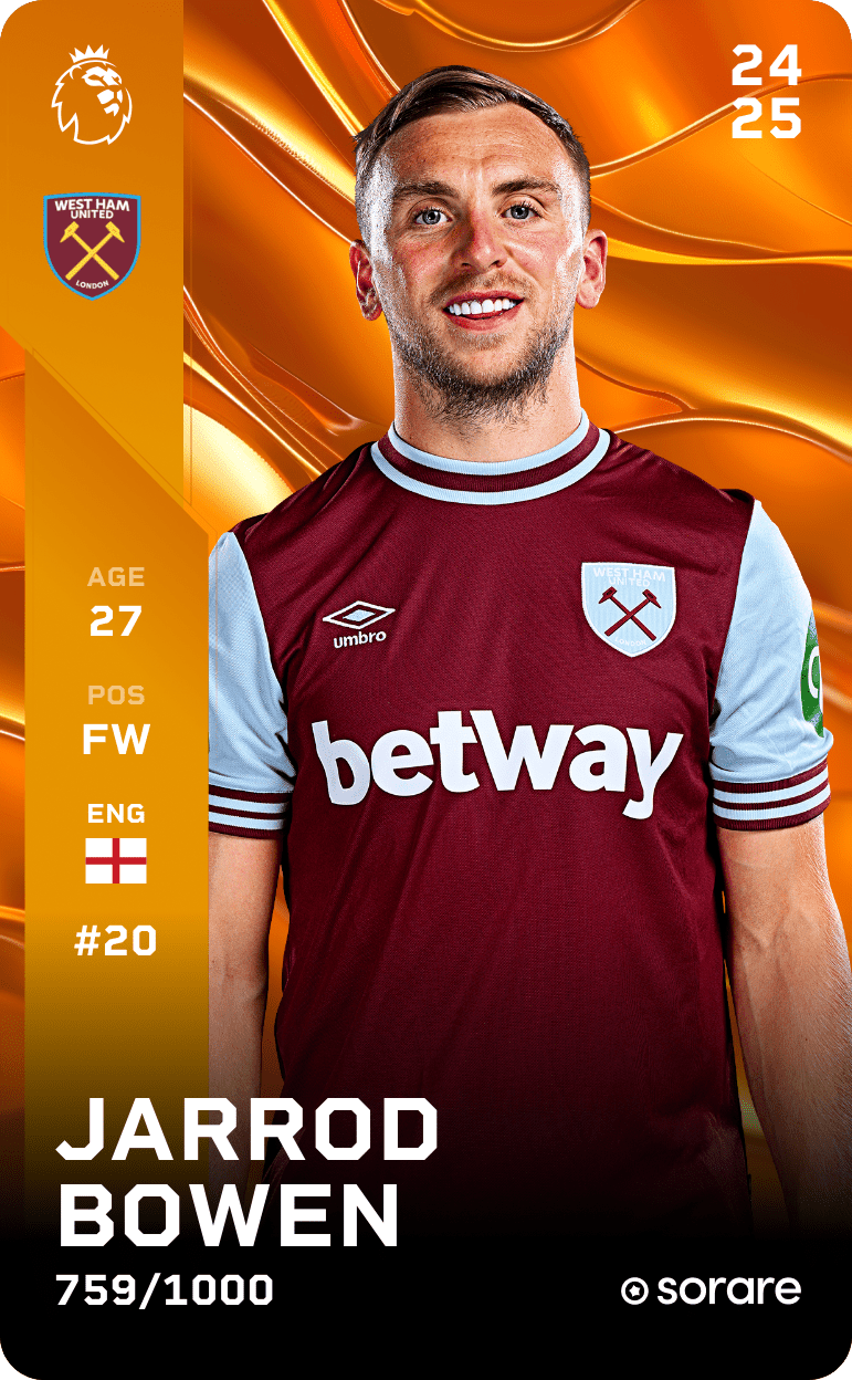 Jarrod Bowen 2024-25 • Limited 759/1000