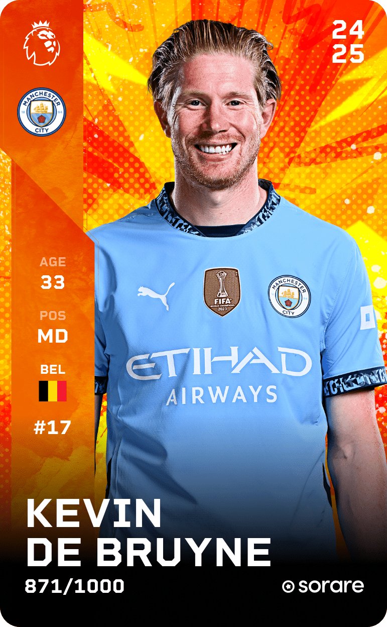 Kevin De Bruyne 2024-25 • Limited 871/1000