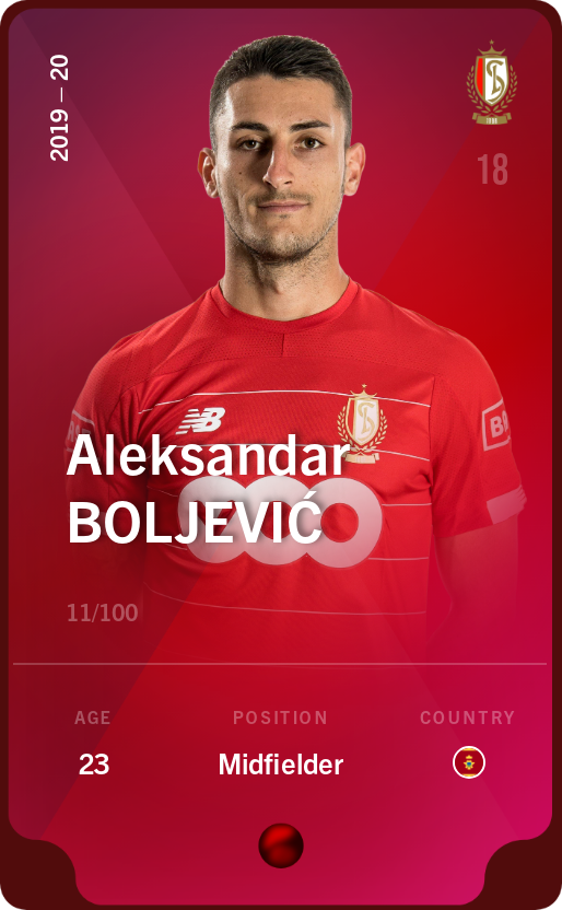 Sorare - Sorare Official - Aleksandar Boljević 2019-20 • Rare 11/100 - NFT # 29858715402840714478704318059722476147558774301576349065584945439256588698840
