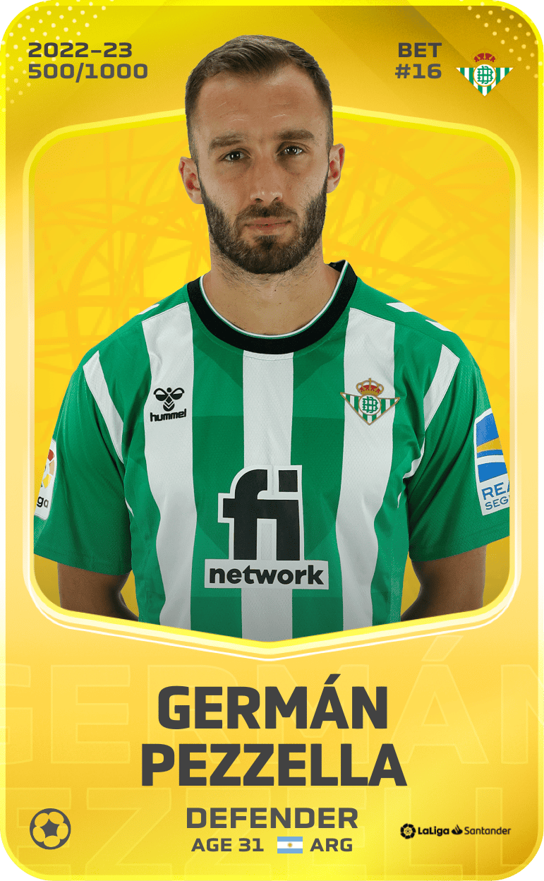Germán Pezzella 2022-23 • Limited 500/1000