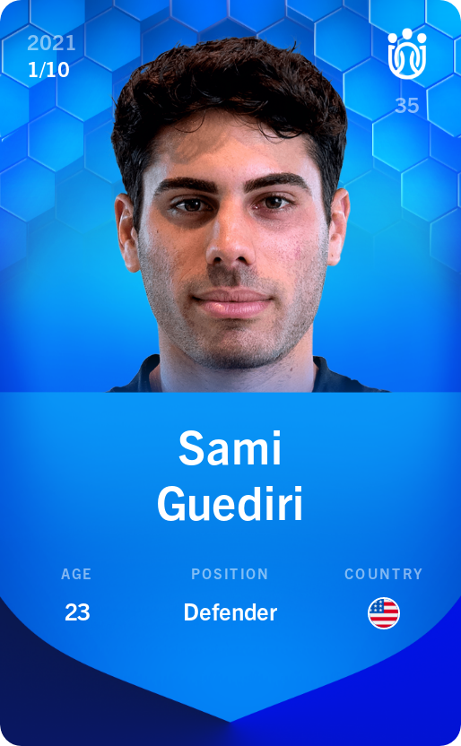 Sorare - Sorare Official - Sami Guediri 2021-22 • Super Rare 1/10 - NFT # 92233258556328405628864033599072667763473764772296721016007733097337413235335
