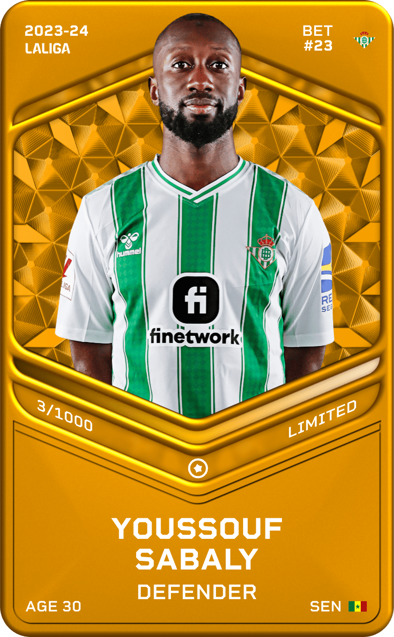 Youssouf Sabaly 2023-24 • Limited 3/1000