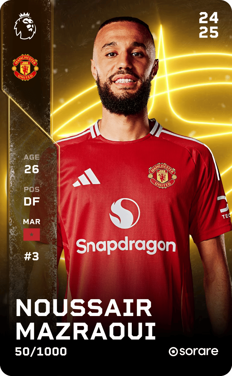 Noussair Mazraoui 2024-25 • Limited 50/1000
