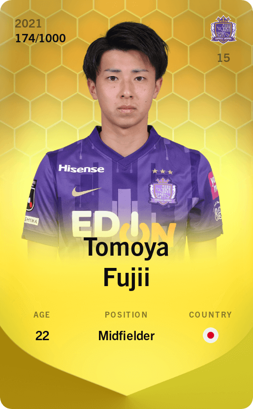 Tomoya Fujii 2021-22 • Limited 174/1000