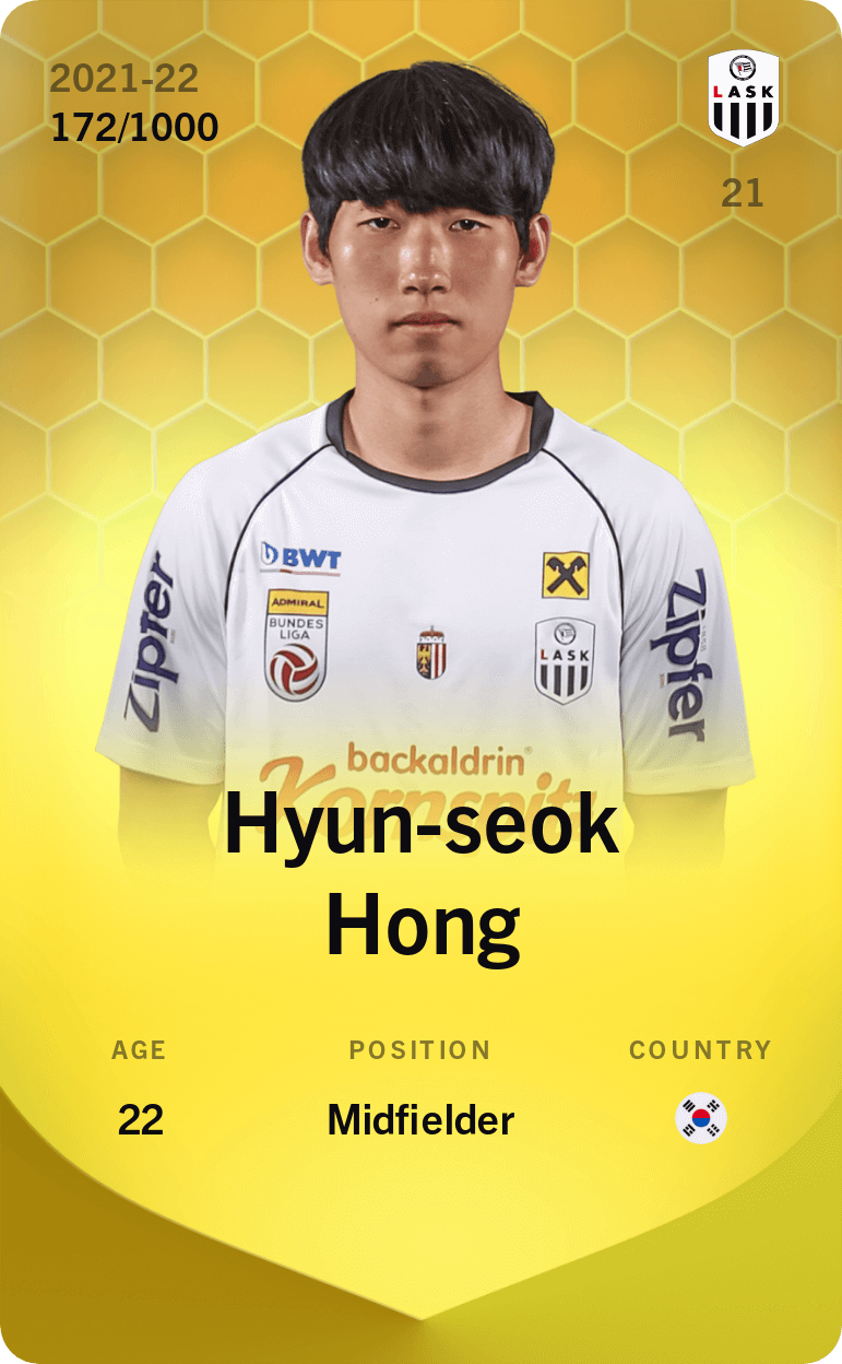 Hyun-seok Hong 2021-22 • Limited 172/1000