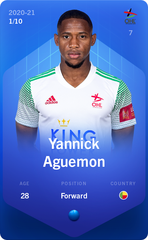 Sorare - Sorare Official - Yannick Aguemon 2020-21 • Super Rare 1/10 - NFT # 43310616690715960185116371593523726527624218680703294468482687968433041590424